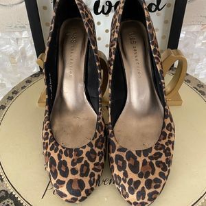 M&S Collection Leopard Pumps
